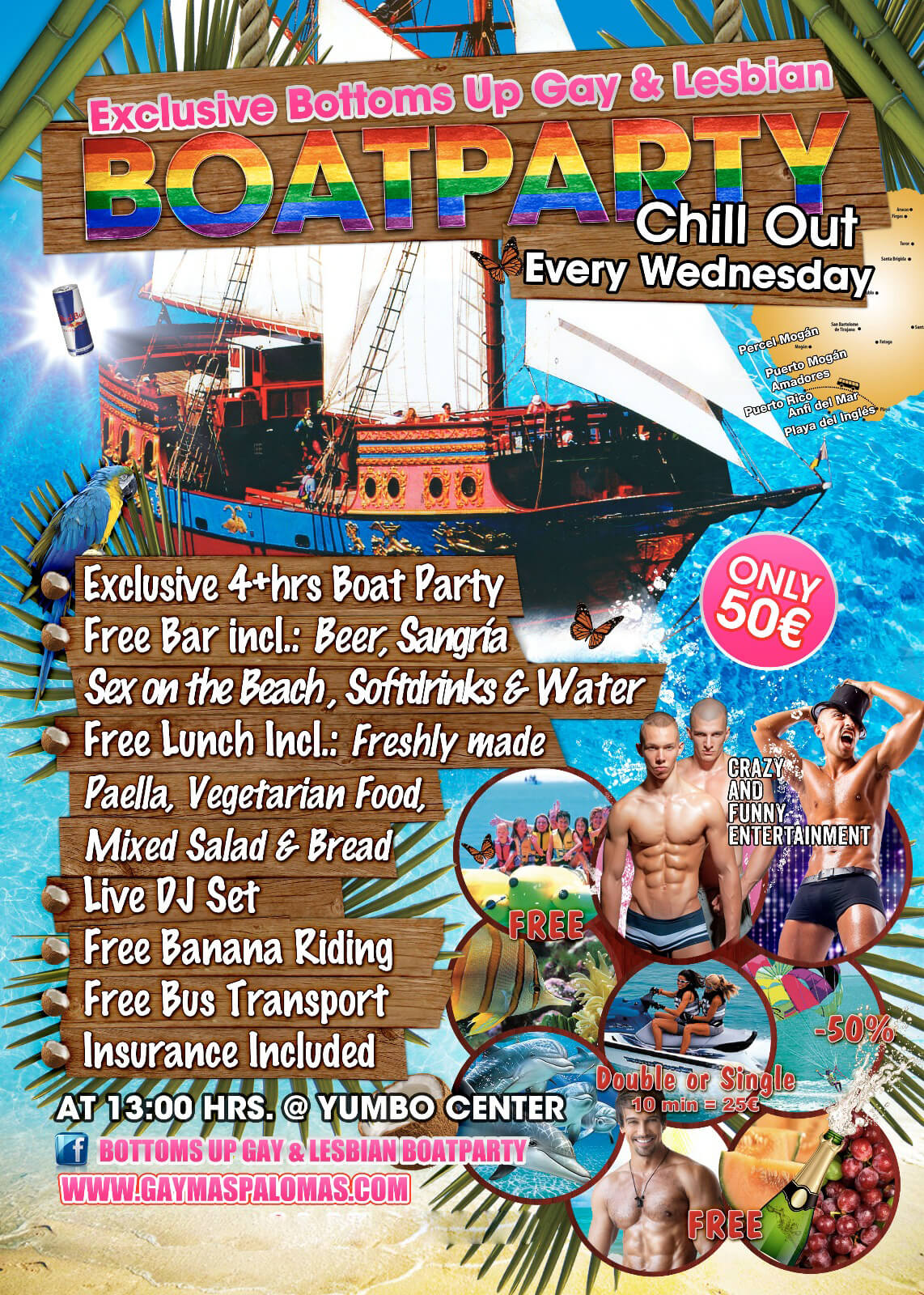 Gay&Lesbian Boat Trip Gran Canaria